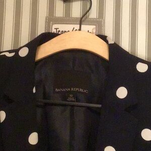 Banana Republic Polka Dot Blazer Size 12